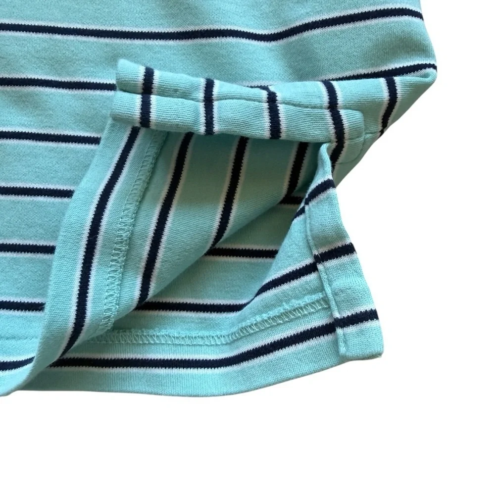 Polo Ralph Lauren Polo Shirt Mens XL Blue Striped Short Sleeve Pony Logo Casual